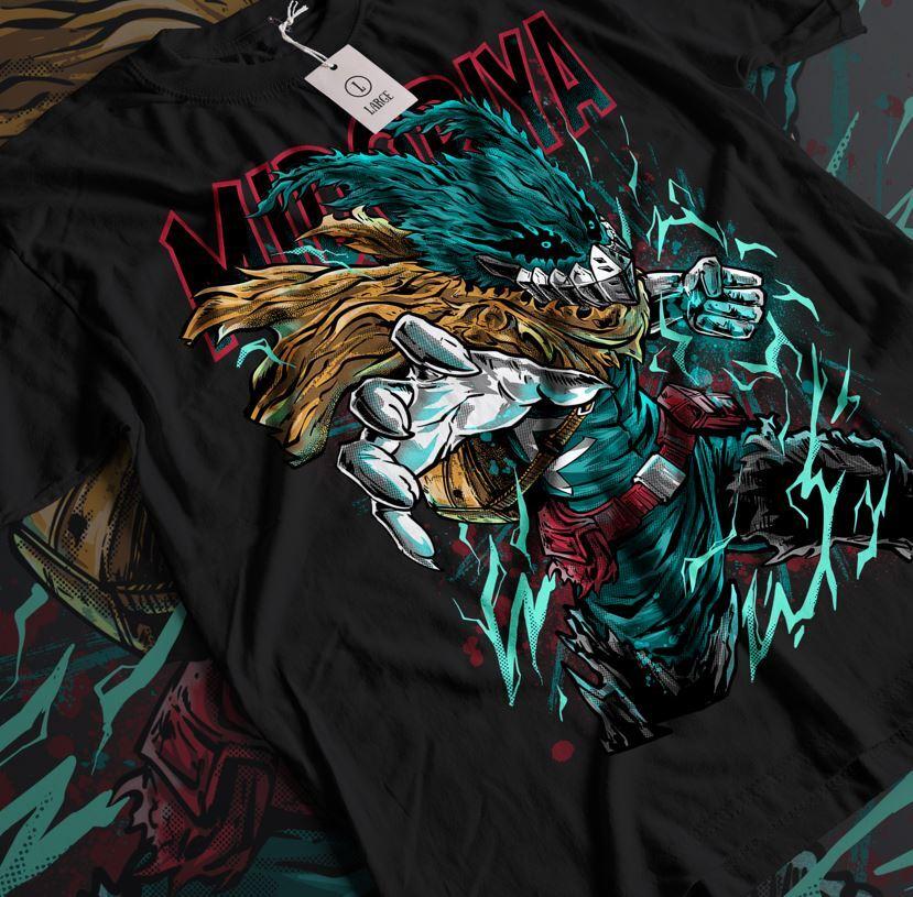 Футболка Деку Изуку Мидория Моя геройская академия Моя геройская академия Аниме-футболка M